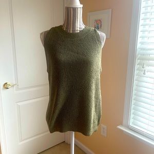WAITING ON LOVE OLIVE GREEN SWEATER TANK